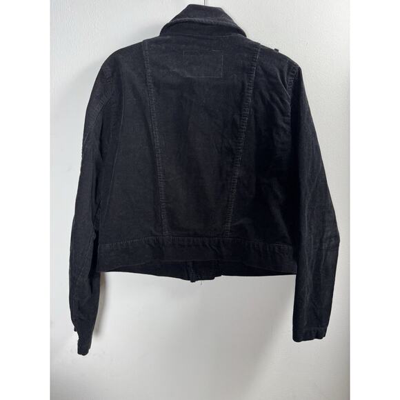 Juicy Couture Corduroy Crop Moto Jacket Retro Y2K Country Western Casual XL - Picture 4 of 6